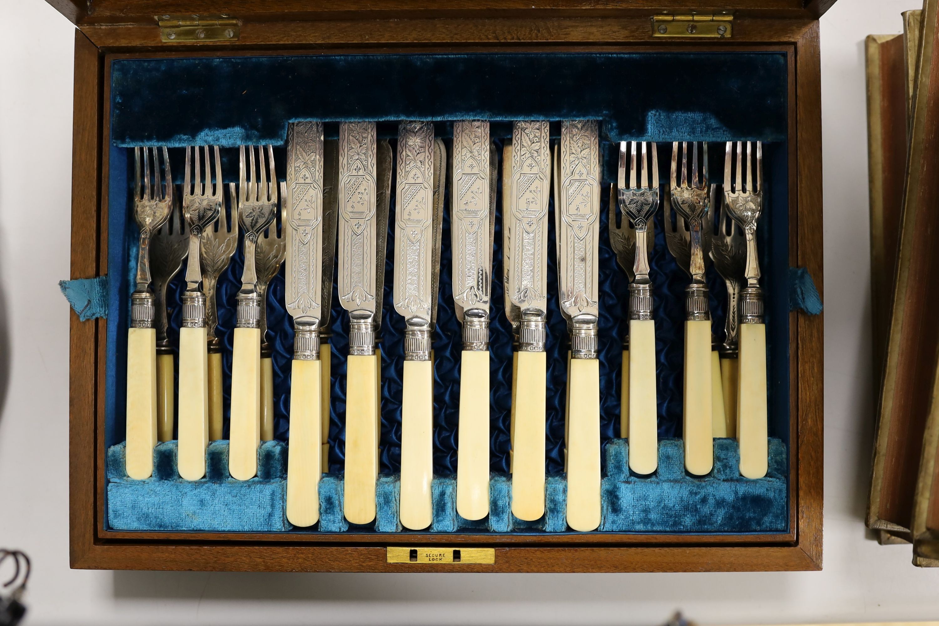 A canteen of plated cutlery
